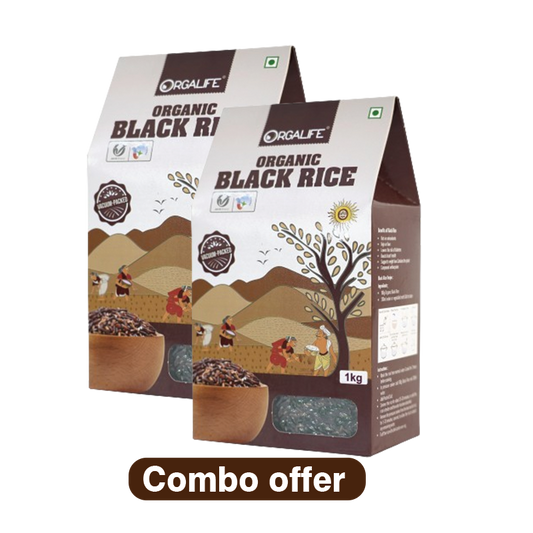 Organic Black Rice 1kg Combo Offer