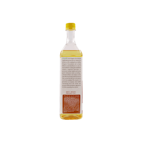Organic cold-pressed groundnut oil 1 Ltr