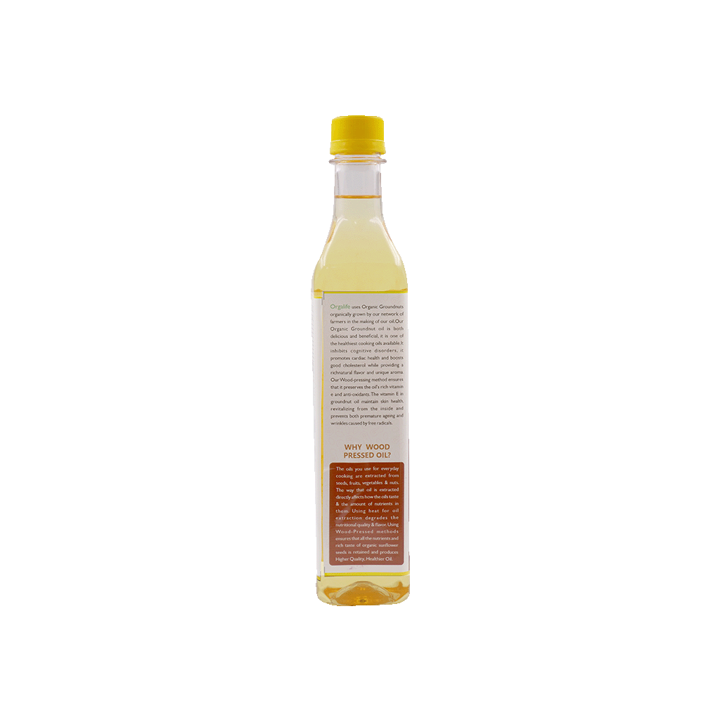 Organic Cold-Pressed Groundnut Oil 500ml