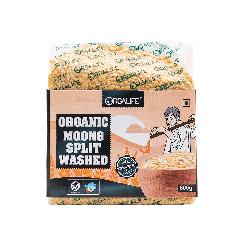 Organic moong Dal Washed 500g