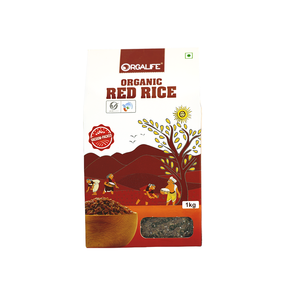 organic red rice - buy online [certified organic and gluten free] l orgalife