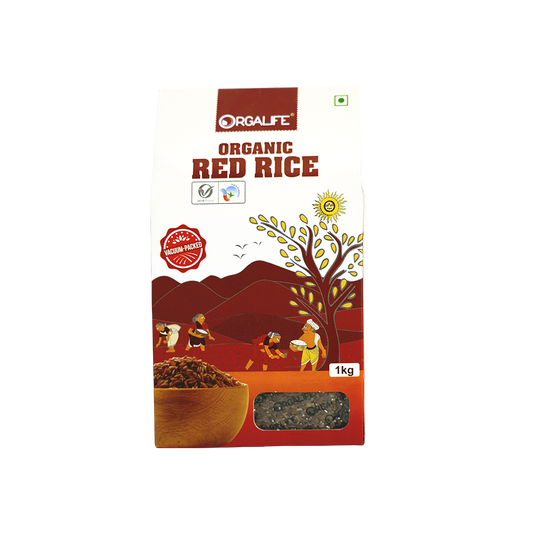 organic red rice - buy online [certified organic and gluten free] l orgalife